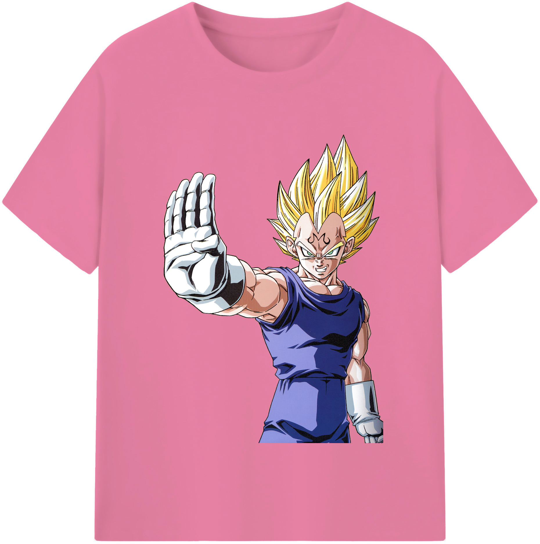 （画像用） ドラゴンボール ベジータ四世（Bejīta Yonsei）DRAGON BALL Vegeta IV 綿100％半袖Tシャツ（フロントプリント）